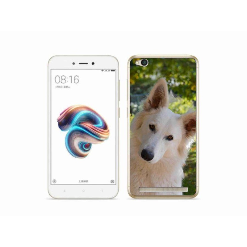 Gél borítás mmCase a Xiaomi Redmi 5A - fehér svájci juhász 1