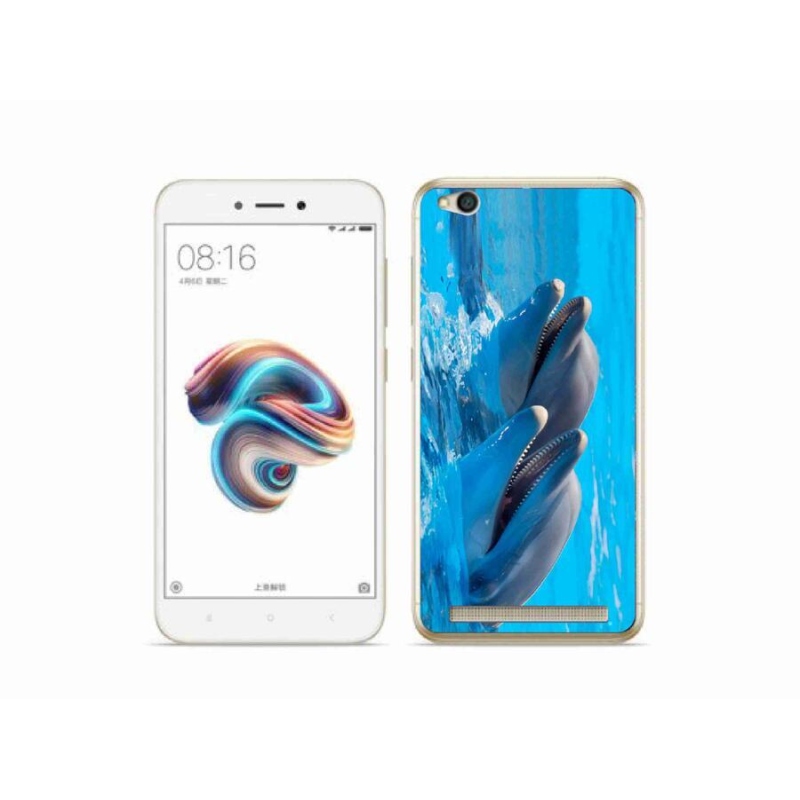 Gél borítás mmCase a Xiaomi Redmi 5A számára - delfinek