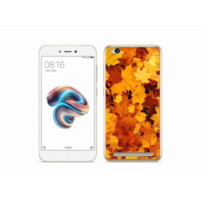 Gél borítás mmCase a Xiaomi Redmi 5A számára - juharlevelek