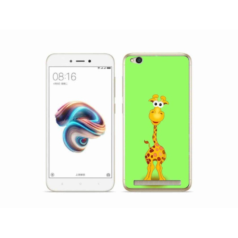 Gél borítás mmCase a Xiaomi Redmi 5A számára - rajzfilm zsiráf