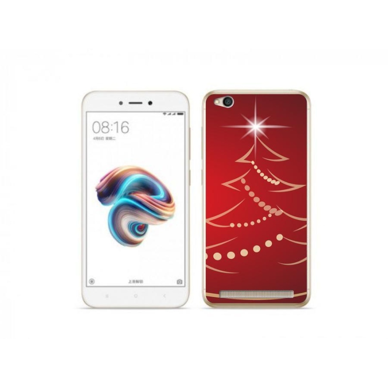 Gél borítás mmCase a Xiaomi Redmi 5A számára - karácsonyfa karikatúra