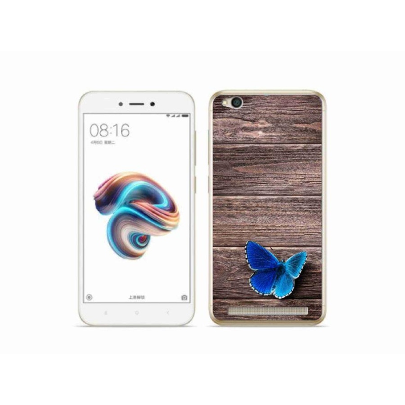 Gél borítás mmCase a Xiaomi Redmi 5A - kék pillangó 1