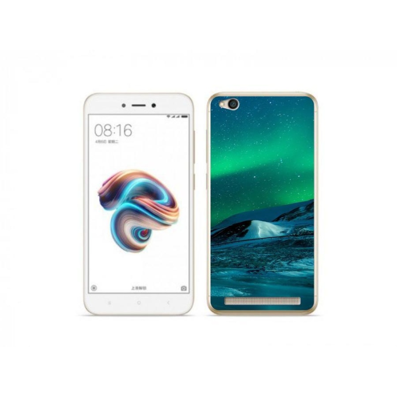 Gél borítás mmCase a Xiaomi Redmi 5A számára - sarki fény