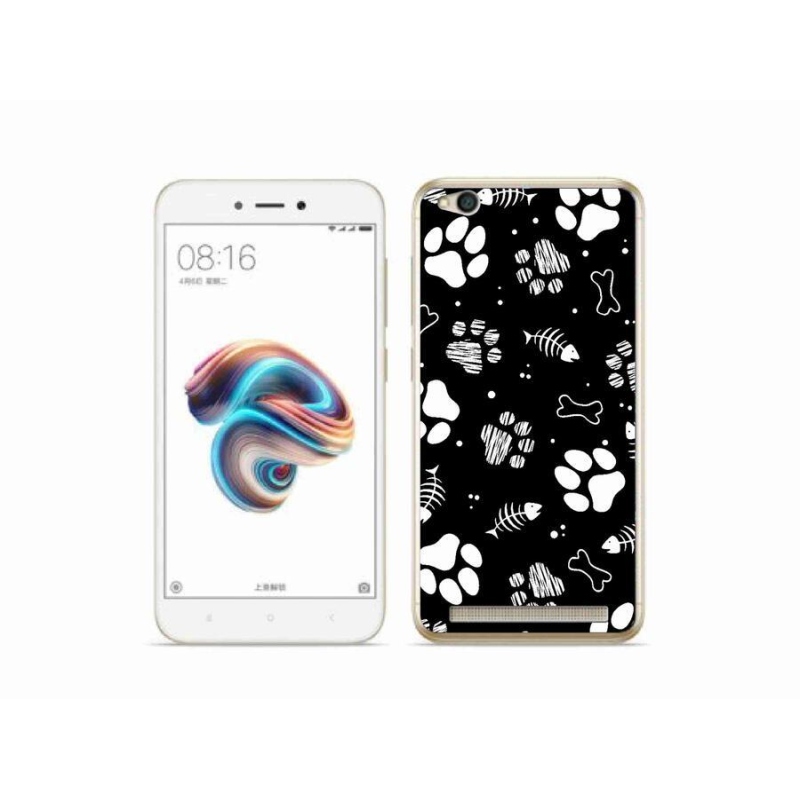 Gél borítás mmCase a Xiaomi Redmi 5A számára - kutyamancsok