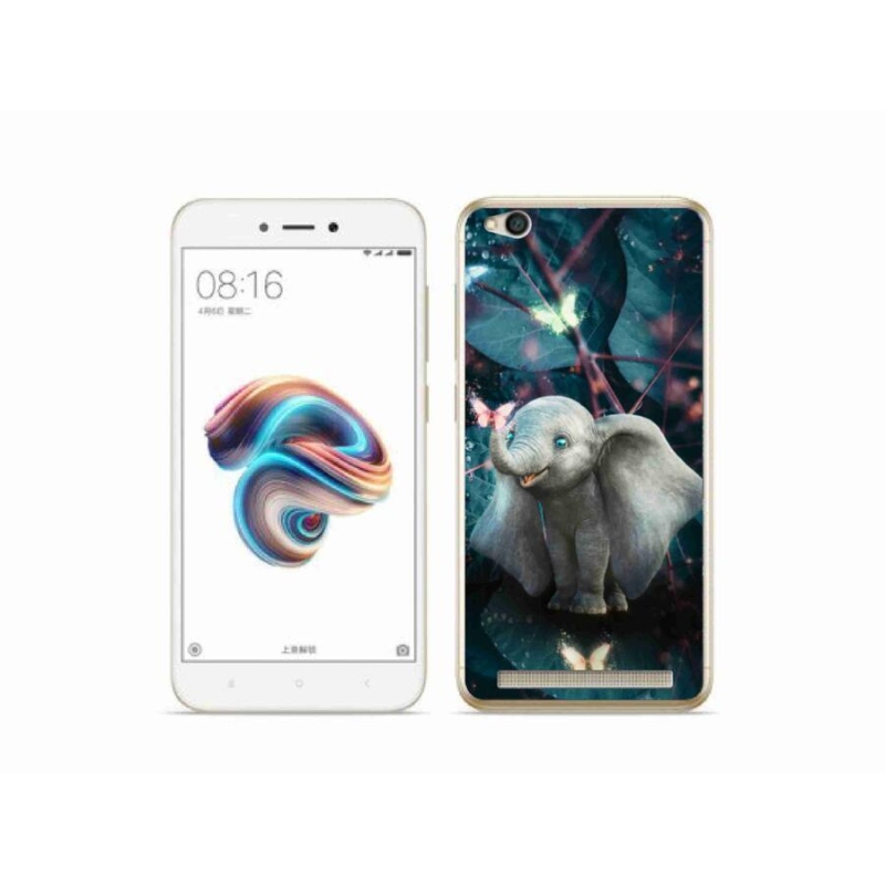 Gél borítás mmCase a Xiaomi Redmi 5A számára - aranyos elefánt
