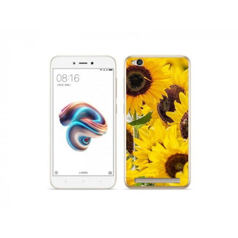 Gél borítás mmCase a Xiaomi Redmi 5A számára - Napraforgó