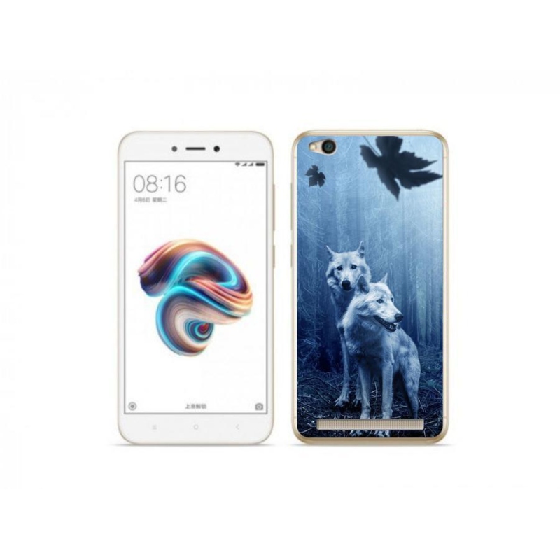 Gél borítás mmCase a Xiaomi Redmi 5A számára - farkasok az erdőben
