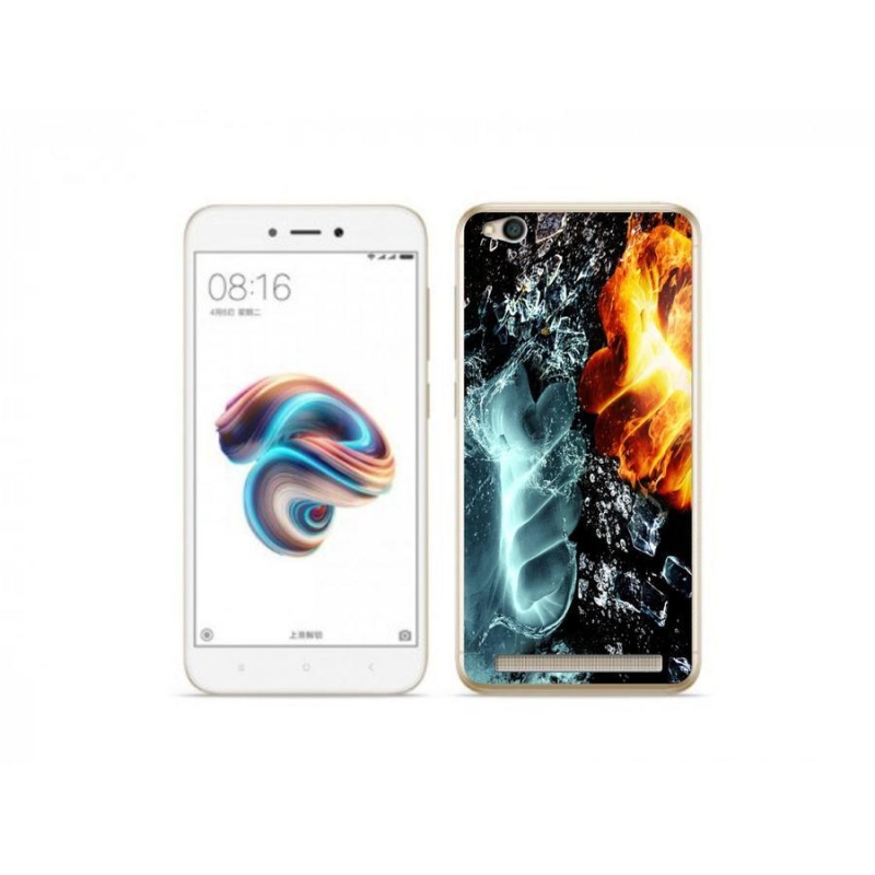 Gél borítás mmCase a Xiaomi Redmi 5A - víz és tűz számára