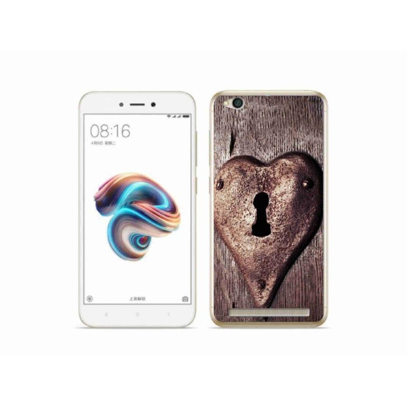 Gél borító mmCase a Xiaomi Redmi 5A számára - szív alakú zár