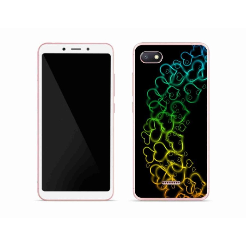 Gél borítás mmCase a Xiaomi Redmi 6A számára - színes szívek