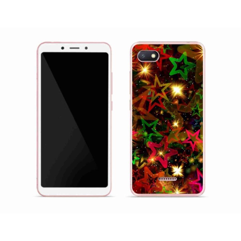 Gél borítás mmCase a Xiaomi Redmi 6A számára - színes csillagok