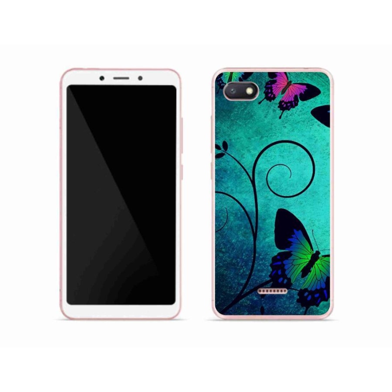 Gél borítás mmCase a Xiaomi Redmi 6A számára - színes pillangók