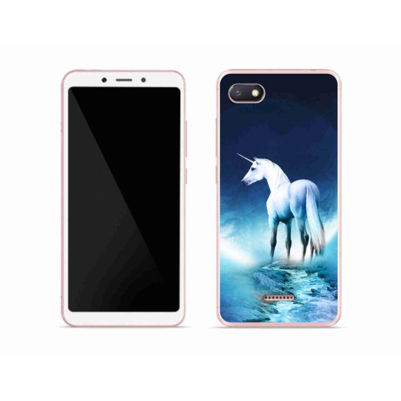 Gél borítás mmCase a Xiaomi Redmi 6A számára - fehér egyszarvú