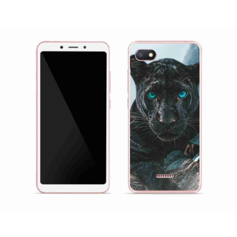 Gél borítás mmCase a Xiaomi Redmi 6A számára - fekete párduc
