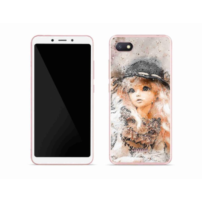 Gél borítás mmCase a Xiaomi Redmi 6A számára - lány kalapban