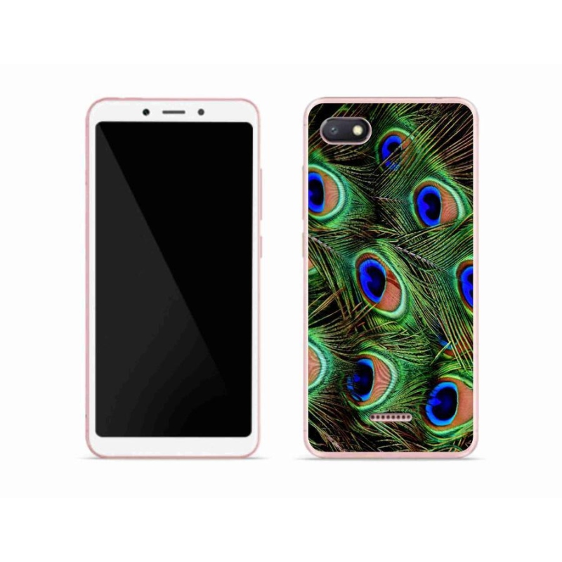 Gél borítás mmCase a Xiaomi Redmi 6A számára - pávatoll