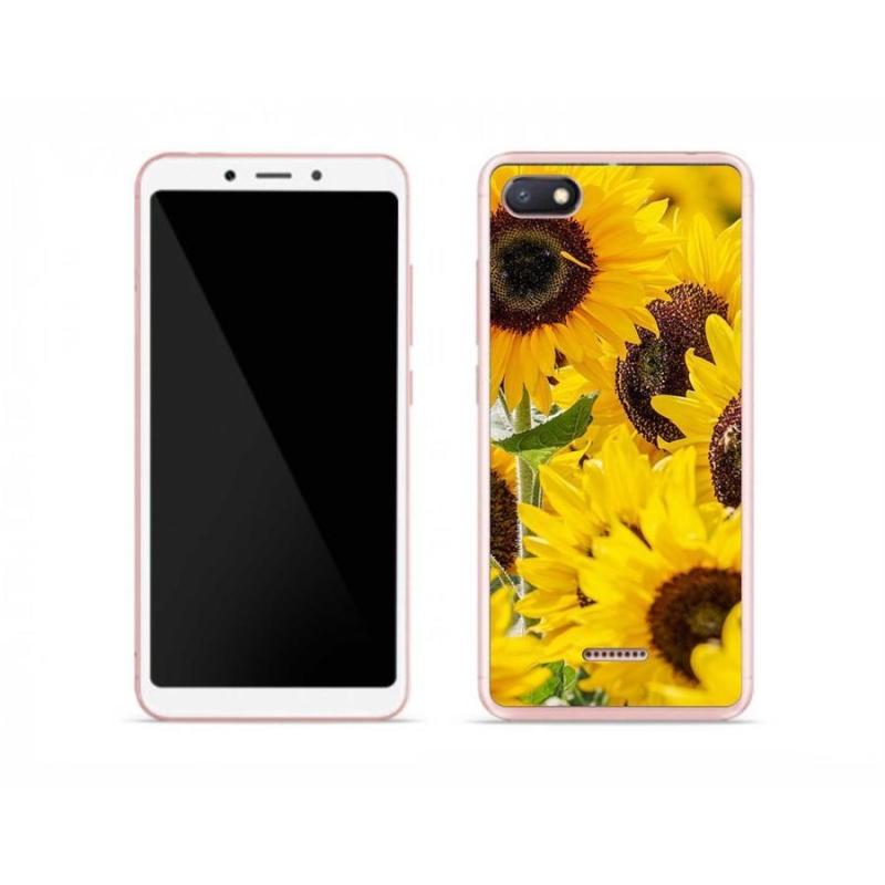 Gél borítás mmCase a Xiaomi Redmi 6A számára - Napraforgó