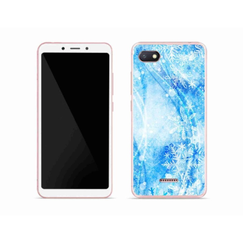 Gél borítás mmCase a Xiaomi Redmi 6A számára - hópelyhek