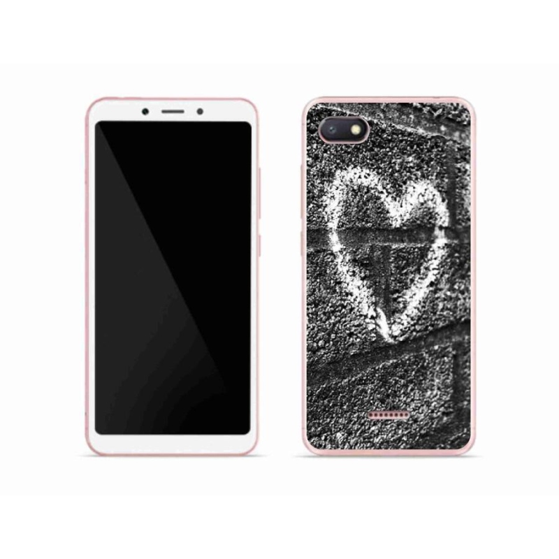 Gél borítás mmCase a Xiaomi Redmi 6A számára - szív a falon