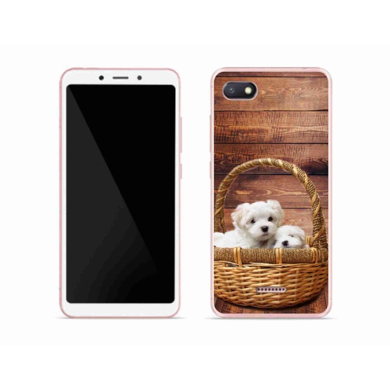 Gél borítás mmCase a Xiaomi Redmi 6A számára - kölyökkutyák