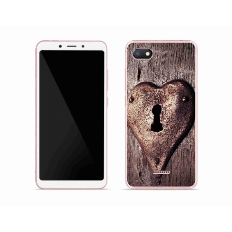 Gél borító mmCase a Xiaomi Redmi 6A számára - szív alakú zár