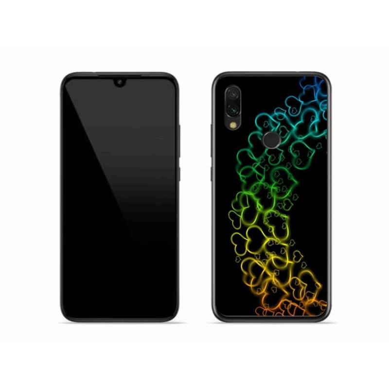 Gél borítás mmCase a Xiaomi Redmi 7-hez - színes szívek