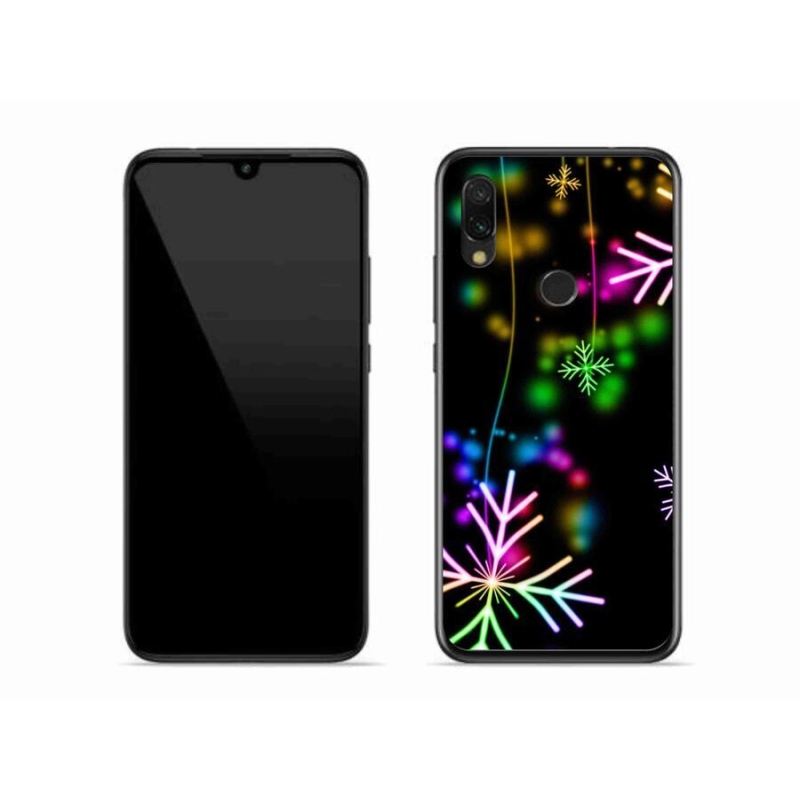 Gél borítás mmCase a Xiaomi Redmi 7-hez - színes hópelyhek