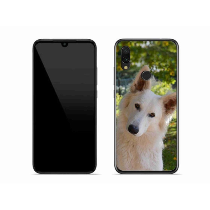 Gél borítás mmCase a Xiaomi Redmi 7-hez - fehér Svájci pásztor 1