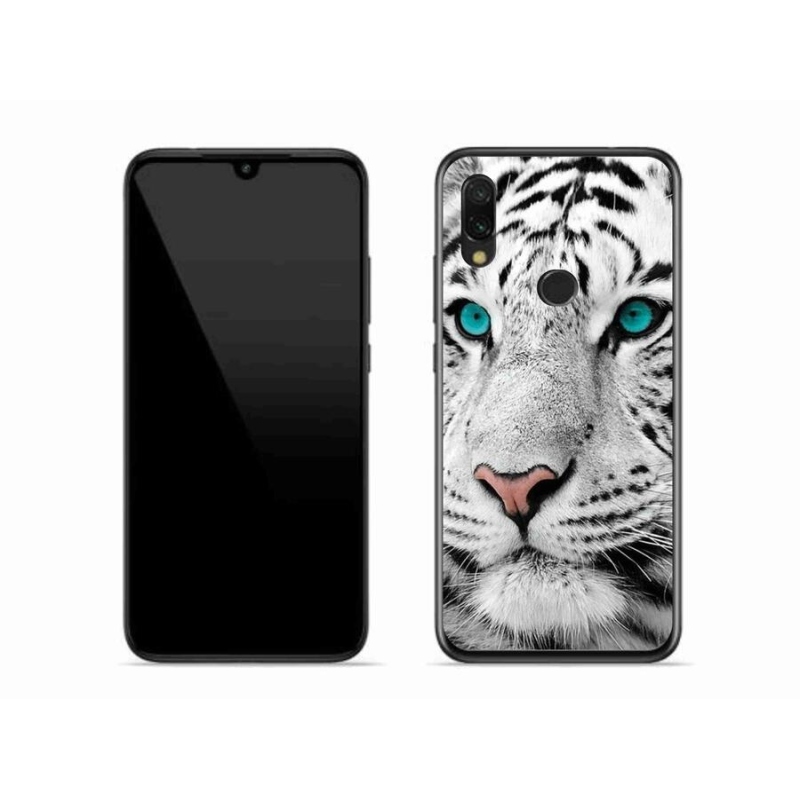 Gél borítás mmCase a Xiaomi Redmi 7-hez - fehér tigris