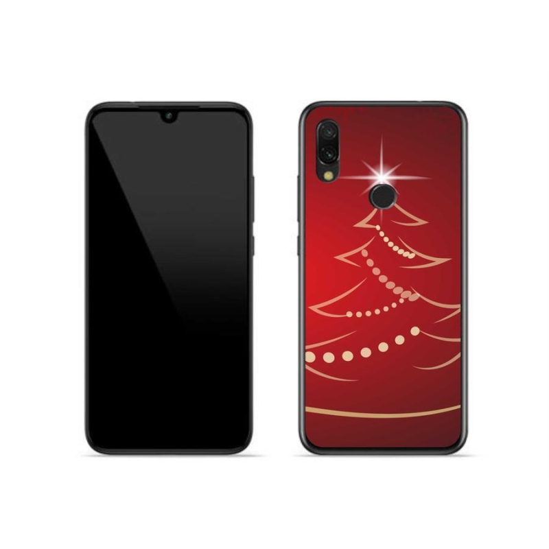 Gél borító mmCase a Xiaomi Redmi 7-hez - karácsonyfa karikatúra