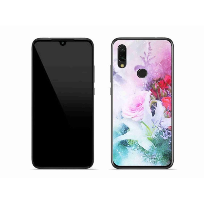 Gél borítás mmCase a Xiaomi Redmi 7 - virágok 4