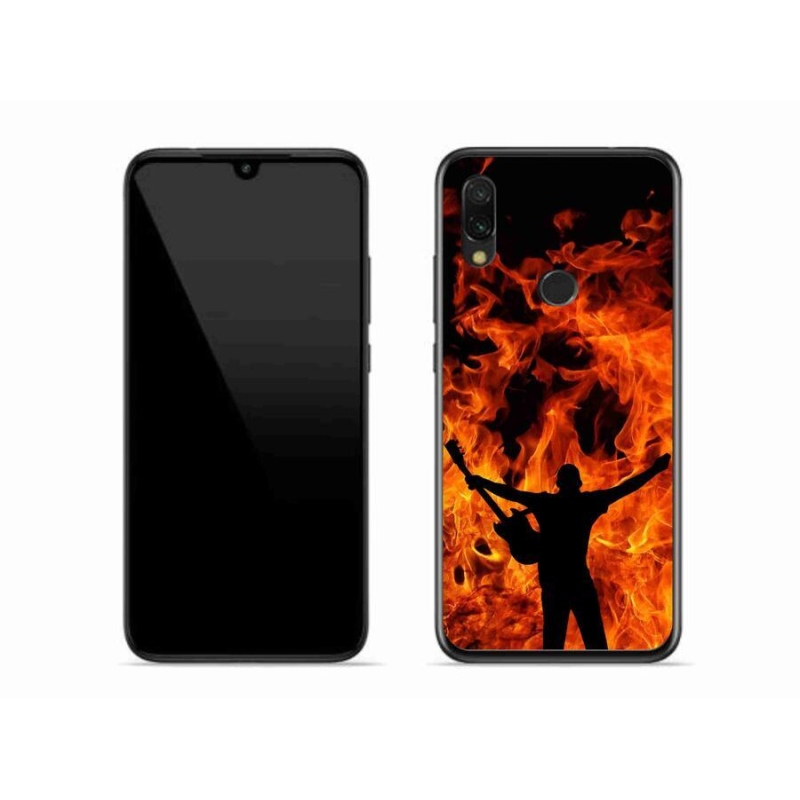 Gél borító mmCase a Xiaomi Redmi 7-hez - zenész és tűz