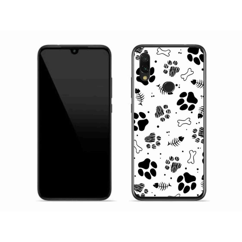 Gél borítás mmCase a Xiaomi Redmi 7-hez - kutyamancsok 1