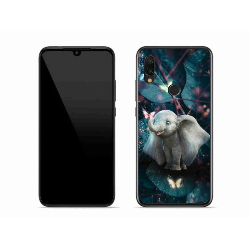 Gél borító mmCase a Xiaomi Redmi 7-hez - aranyos elefánt