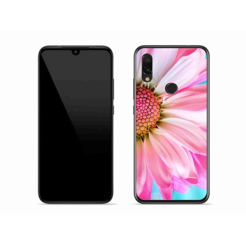 Gél borítás mmCase a Xiaomi Redmi 7-hez - rózsaszín virág