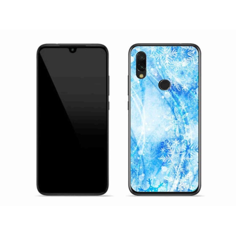 Gél borítás mmCase a Xiaomi Redmi 7-hez - hópelyhek