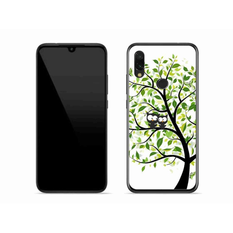 Gél borító mmCase a Xiaomi Redmi 7-hez - baglyok a fán