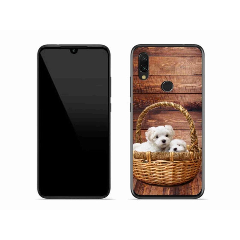 Gél borítás mmCase a Xiaomi Redmi 7-hez - kölyökkutyák