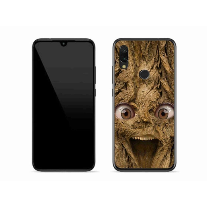 Gél borító mmCase a Xiaomi Redmi 7-hez - vidám fa szemekkel