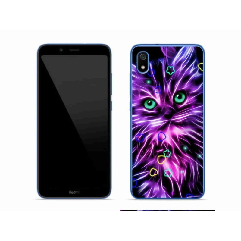 Gél borítás mmCase a Xiaomi Redmi 7A számára - absztrakt macska