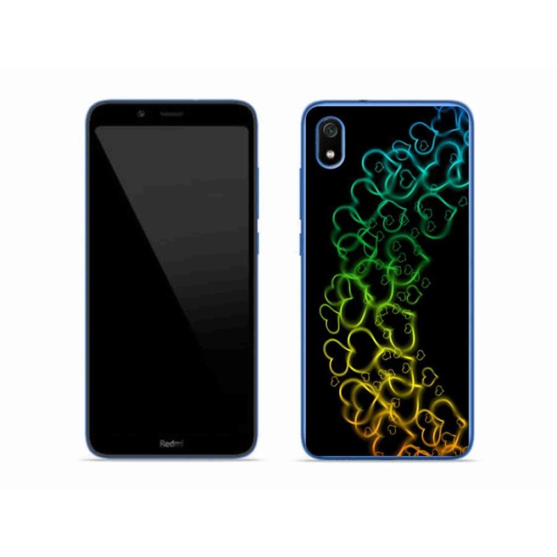 Gél borítás mmCase a Xiaomi Redmi 7A számára - színes szívek