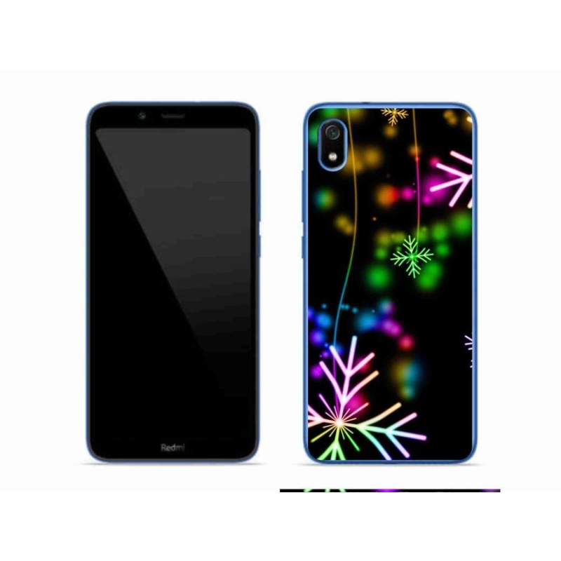 Gél borítás mmCase a Xiaomi Redmi 7A számára - színes hópelyhek