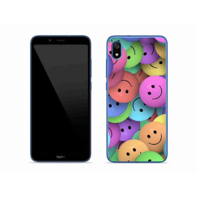 Gél borítás mmCase a Xiaomi Redmi 7A számára - színes smiley-k