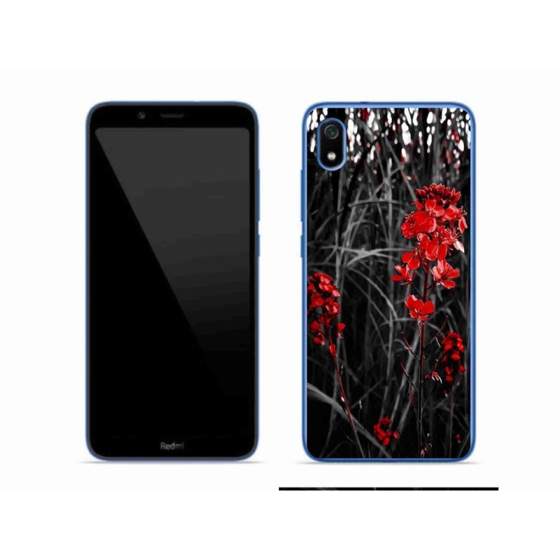 Gél borítás mmCase a Xiaomi Redmi 7A - piros növényhez