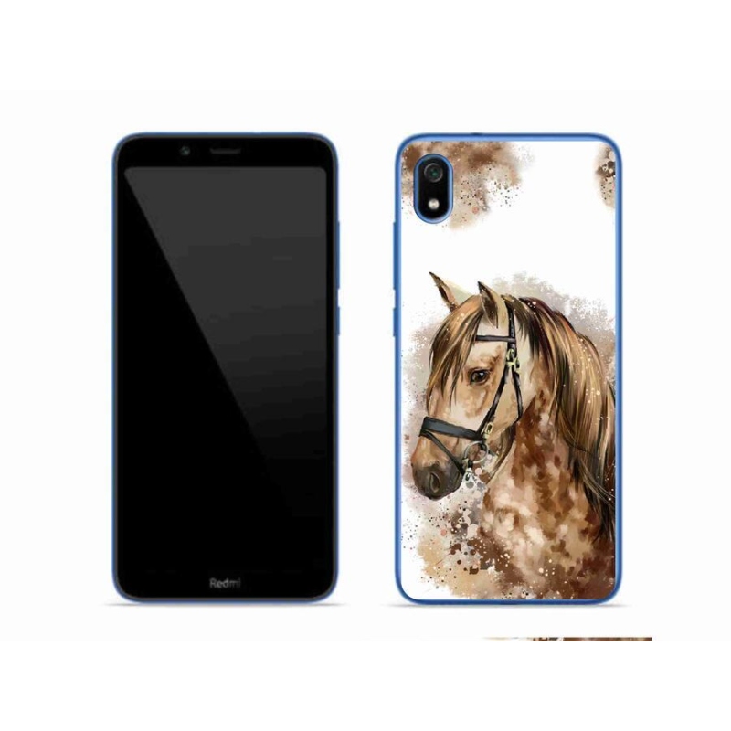 Gél borítás mmCase a Xiaomi Redmi 7A számára - barna rajzfilm ló
