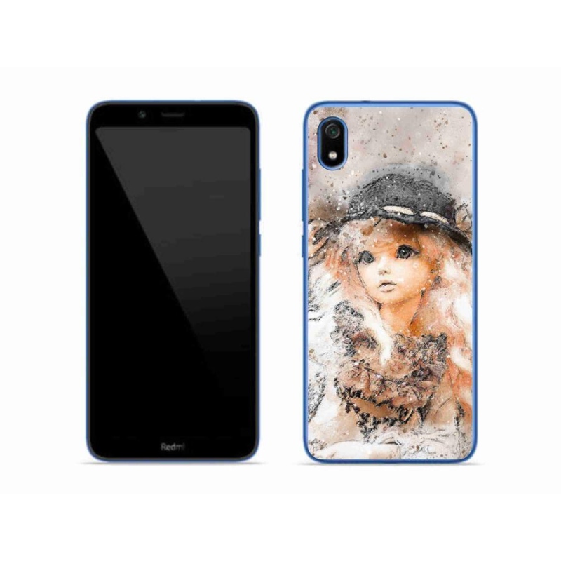 Gél borítás mmCase a Xiaomi Redmi 7A számára - lány kalapban