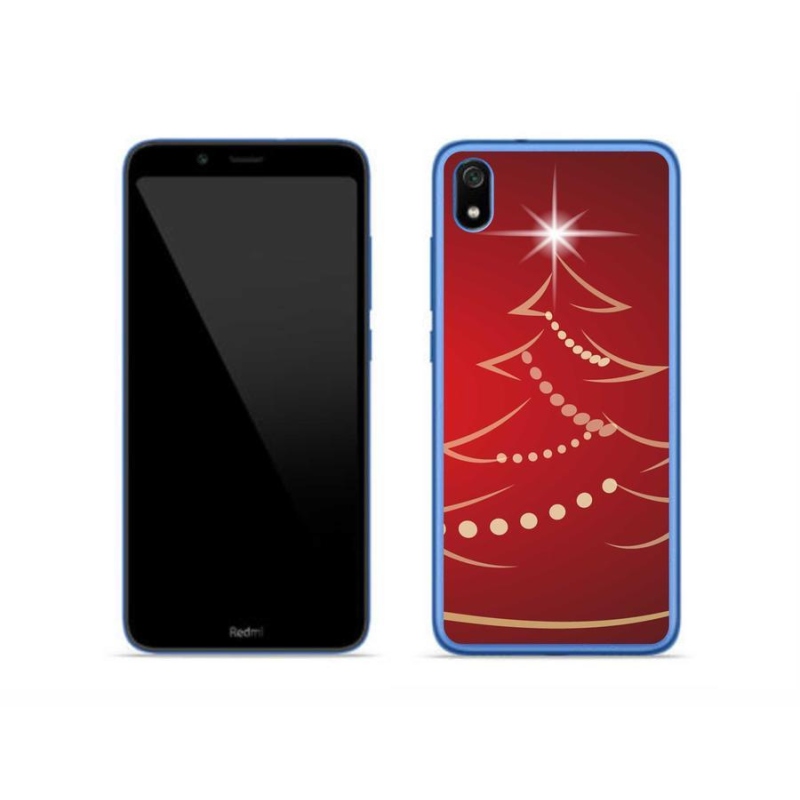Gél borító mmCase a Xiaomi Redmi 7A számára - karácsonyfa karikatúra