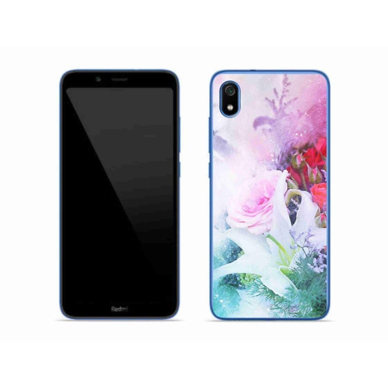 Gél borító mmCase a Xiaomi Redmi 7A - virágok 4