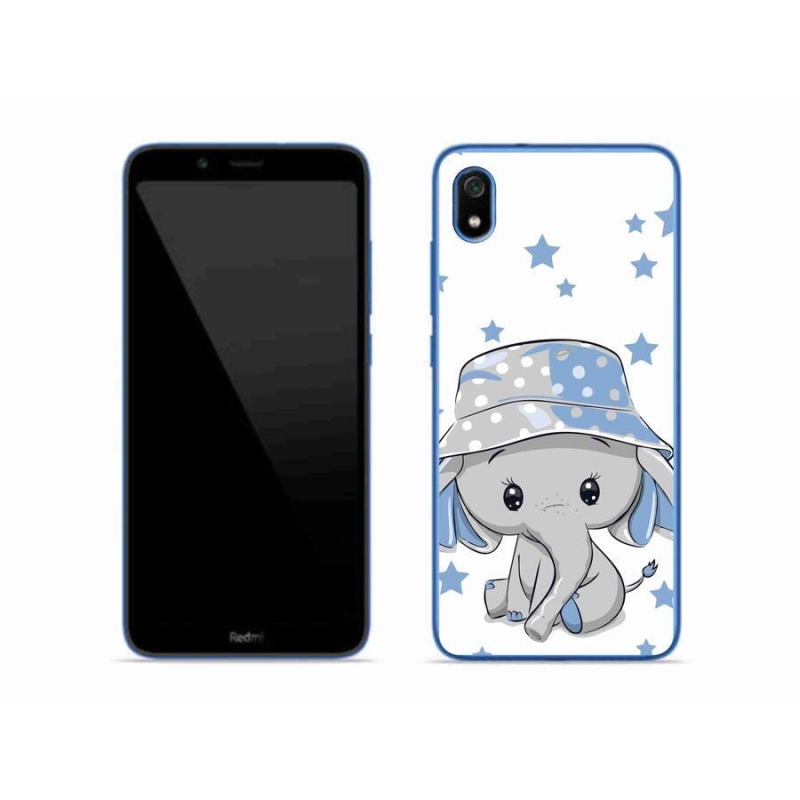 Gél borítás mmCase a Xiaomi Redmi 7A számára - kék elefánt