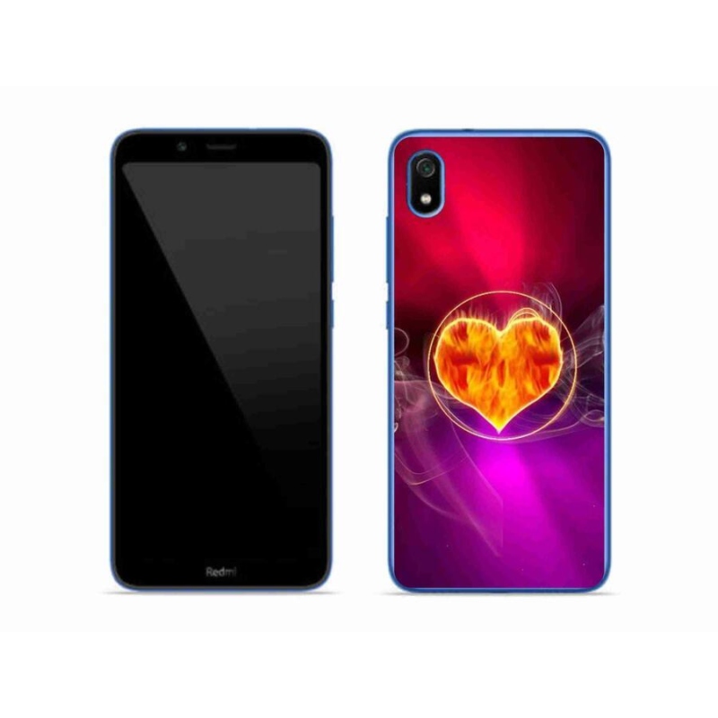 Gél borítás mmCase a Xiaomi Redmi 7A számára - tüzes szív